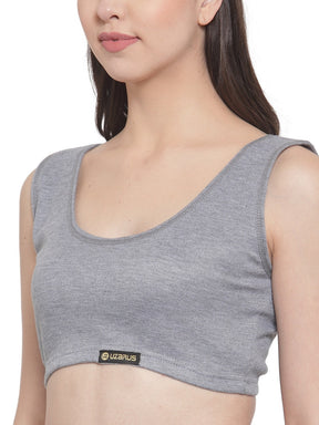 WOMEN'S SOLID INNER THERMAL WEAR TOP