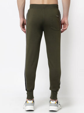 UZARUS Men's Cotton Regular fit Joggers Track Pants with 2 Zippered Pockets