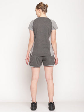 UZARUS Women's Cotton Set of Top and Shorts