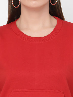 UZARUS Women's Cotton Fleece Premium Sweatshirt