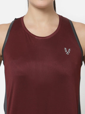 UZARUS Women's Dry Fit Workout Tank Top Sports Gym T-Shirt (Pack Of 2)