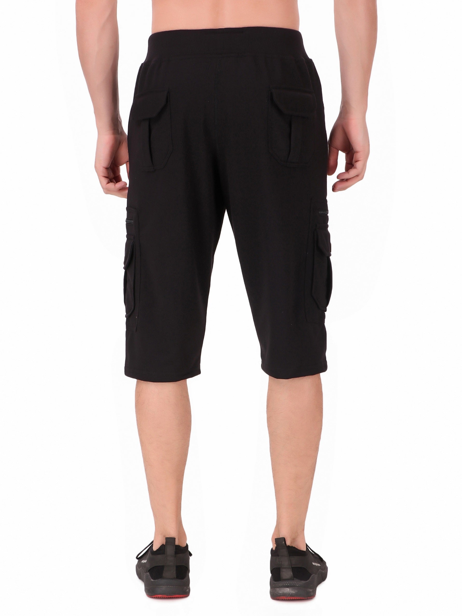 Men's Cargo Capri Shorts With 9 Pockets