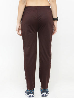Uzarus Women's Cotton Track Pants With 2 Zippered Pockets