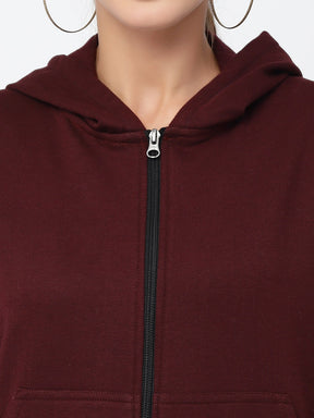 UZARUS Women's Cotton Fleece Premium Sweatshirt Hoodie