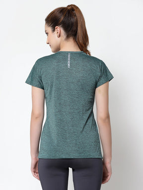 UZARUS Women's Regular Fit Sports Gym T-Shirt