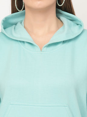 UZARUS Women's Cotton Fleece Latest Stylish Sweatshirt Hoodie