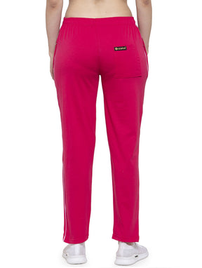 Uzarus Women's Cotton Track Pants With 2 Zippered Pockets