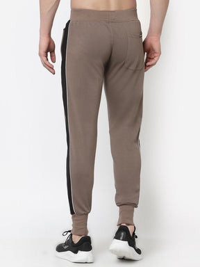 UZARUS Men's Cotton Regular fit Joggers Track Pants with 2 Zippered Pockets