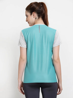 UZARUS Women's Regular Fit Yoga Jogging Running Top Sports Gym T-Shirt