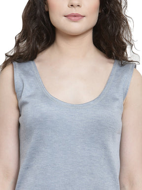 WOMEN'S CUT SLEEVES THERMAL TOP AND BOTTOM SET