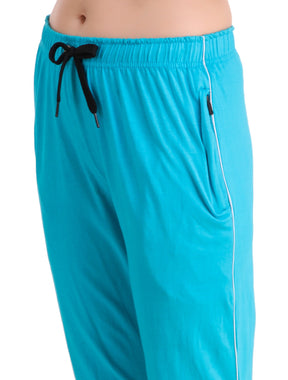 Uzarus Women's Cotton Track Pants With 2 Zippered Pockets