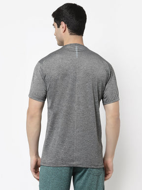 UZARUS Men's Dry Fit Sports Gym Regular T-Shirt