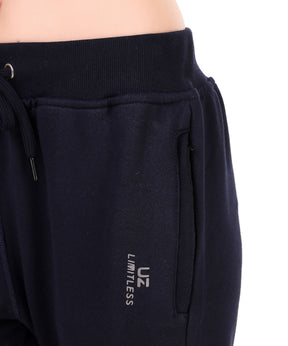 Women's Cotton Three Fourth Capri Shorts With Two Zippered Pockets
