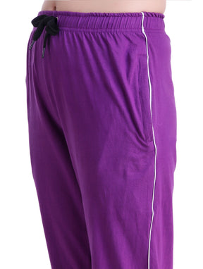 Uzarus Women's Cotton Track Pants With 2 Zippered Pockets