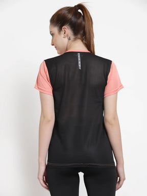 UZARUS Women's Regular Fit Yoga Jogging Running Top Sports Gym T-Shirt