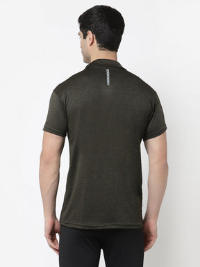 UZARUS Men's Dry Fit Sports Gym Polo T-Shirt