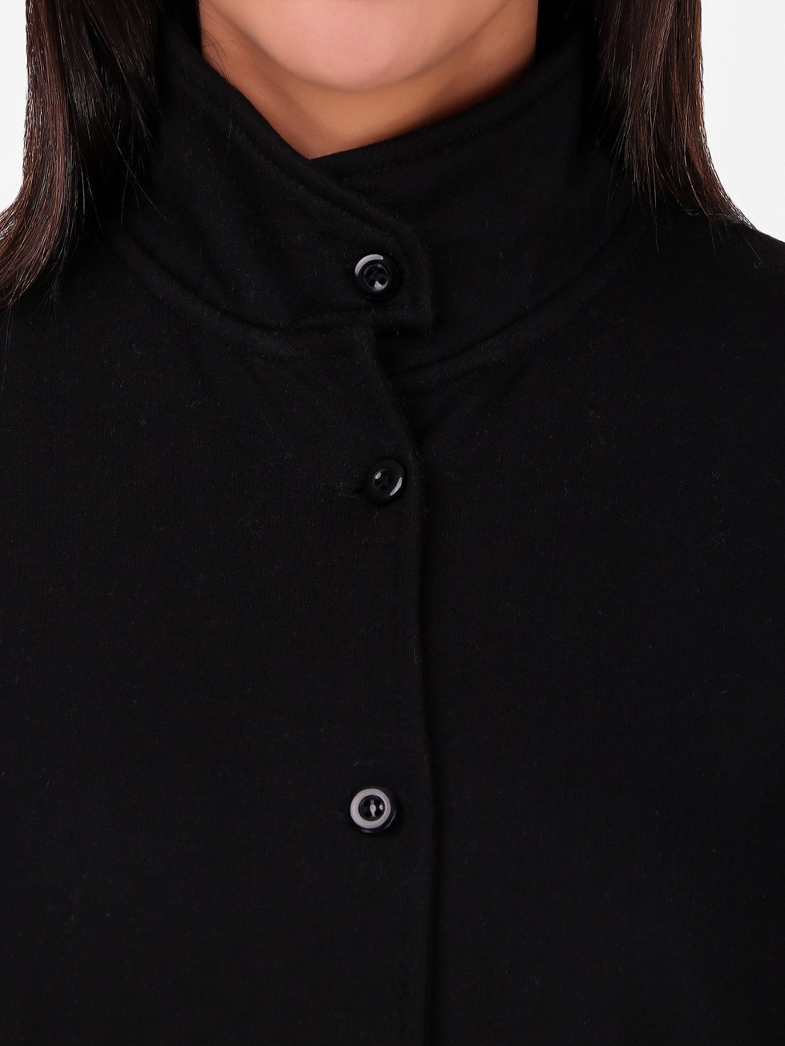 Women's Solid Cotton Tailored Full Sleeve Jacket