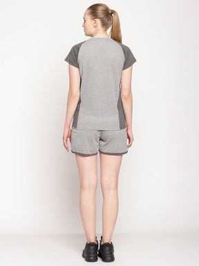 UZARUS Women's Cotton Set of Top and Shorts