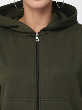 UZARUS Women's Cotton Fleece Premium Sweatshirt Hoodie