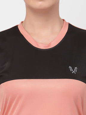 UZARUS Women's Dry Fit Workout Top Sports Gym T-Shirt
