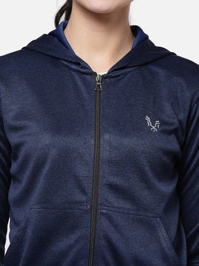 Uzarus Women's Hooded Sports Gym Training Jacket