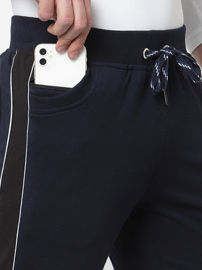 UZARUS Men's Cotton Regular fit Joggers Track Pants with 2 Zippered Pockets