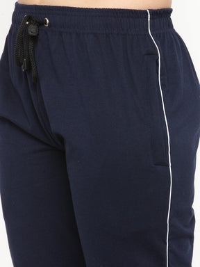 Women's Cotton Three Fourth Capri Shorts With Two Zippered Pockets