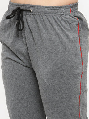 Uzarus Women's Cotton Track Pants With 2 Zippered Pockets