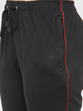 Uzarus Women's Cotton Track Pants With 2 Zippered Pockets