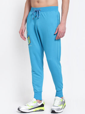 UZARUS Men's Cotton Joggers Track Pants with 2 Zippered Pockets