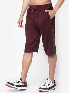 Men's Regular Fit Shorts Three Fourth Capri