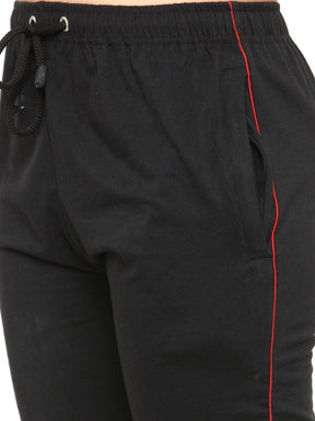 Women's Cotton Three Fourth Capri Shorts With Two Zippered Pockets