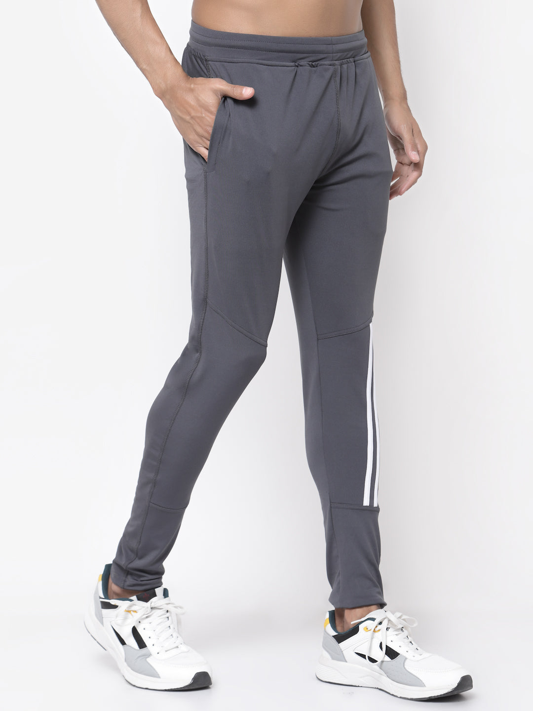 Men's Stretchable Joggers Track Pants for Gym, Yoga, Workout and Casual Wear