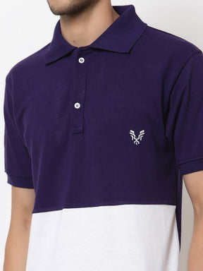 Men's Solid Cotton Regular Fit Polo T-Shirt