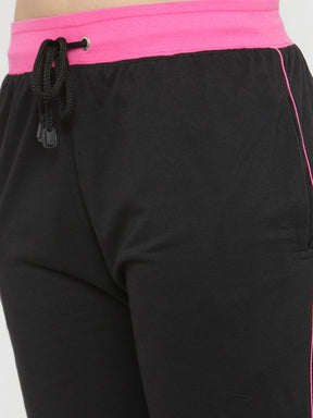 Uzarus Women's Cotton Track Pants With 2 Zippered Pockets