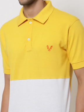 Men's Solid Cotton Regular Fit Polo T-Shirt