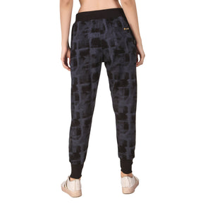 Women's Cotton Slim Fit Joggers Track Pants with 2 Zippered Pockets