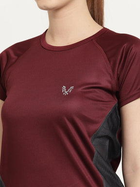 UZARUS Women's Dry Fit Workout Top Sports Gym T-Shirt